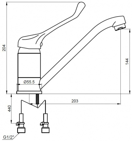 Смеситель хирургический Kaiser City 21033 фото