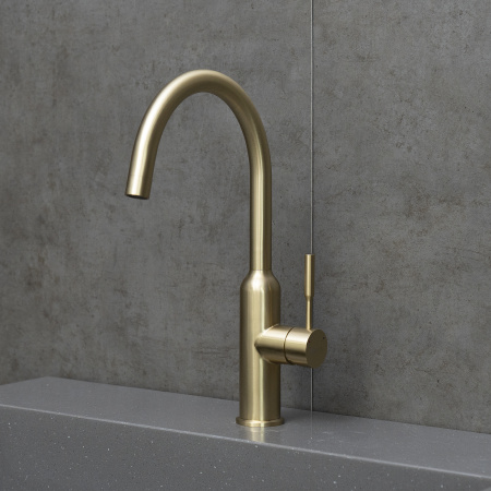 Смеситель для кухни Lemark Expert LM5079LGN светлое золото фото