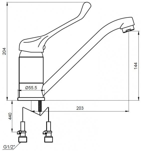 Смеситель хирургический Kaiser City 21033 фото