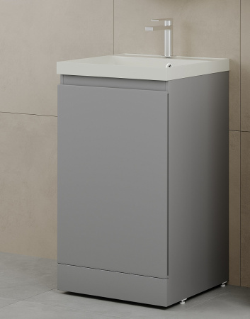 Тумба под раковину Style Line Батлер 50 СС-00002489 серая фото