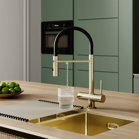 Смеситель для кухни под фильтр Iddis Ace ACEMGFFi05 матовое золото фото