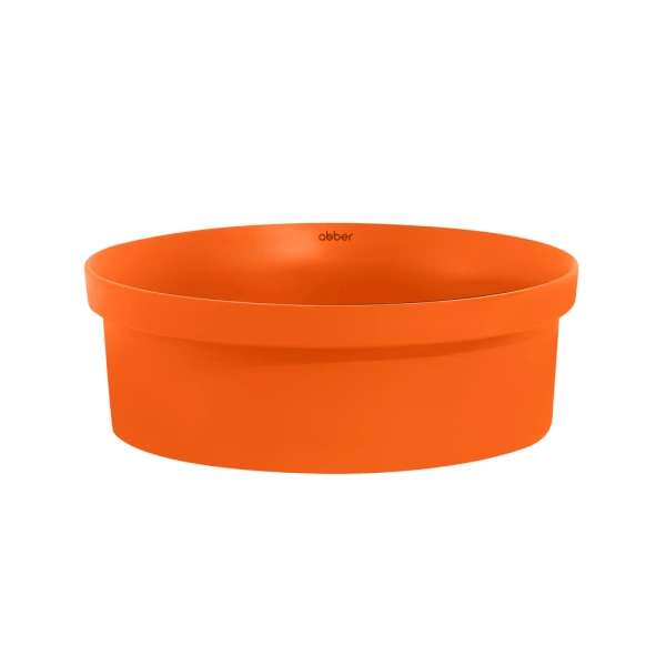 Накладная раковина Abber Bequem AC2103MO 40x40 оранжевая матовая фото
