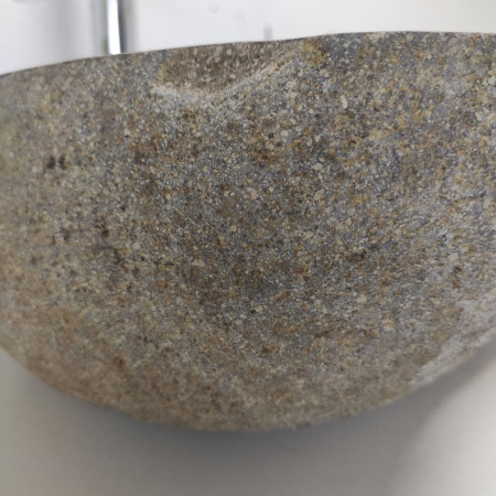 Накладная раковина из речного камня RS01378 (48*43*15) фото