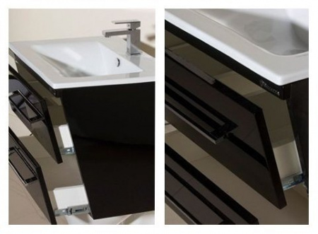 Тумба под раковину Bellezza Берта-60 черная фото