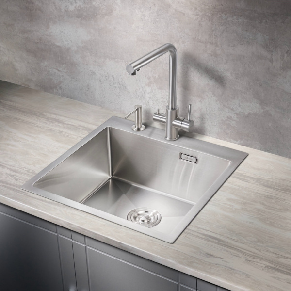 Мойка для кухни из нержавеющей стали Milacio Denia 51 MC.77480 51x51 нержавеющая сталь фото