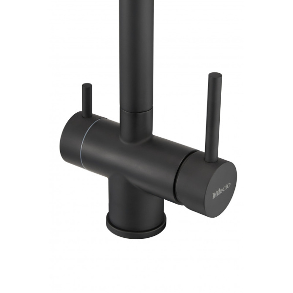 Смеситель для кухни под фильтр Milacio Ultra Vicar MCU.554.TB черный матовый фото