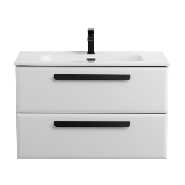 Тумба под раковину Cezares Eco 80 ECO-CER-N-800-2C-SO-BL 80 см, Bianco Lucido фото