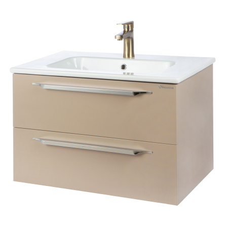 Тумба под раковину Bellezza Луиджи-80 2 ящ капучино фото