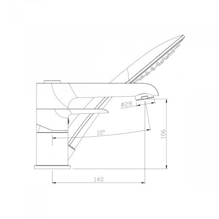 Смеситель на борт ванны Rossinka W W40-39 фото