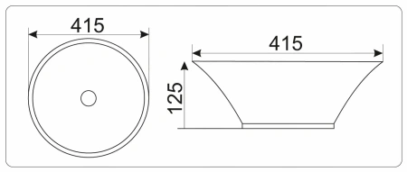 Накладная раковина GID 9381 41,5х41,5 фото