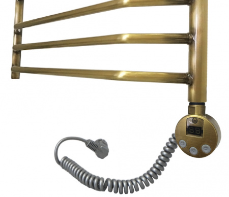 Полотенцесушитель электрический Domoterm Лаура П10 (500х800) (бронза) правый фото