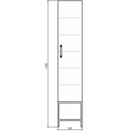 Шкаф-пенал Comforty Бредфорд-40 белый/графит 00-00009884 фото