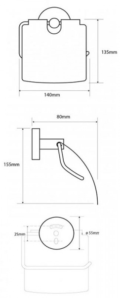 Держатель для туалетной бумаги Bemeta Omega 104112012 фото