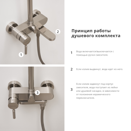 Душевая система (стойка) WasserKRAFT A14201 фото