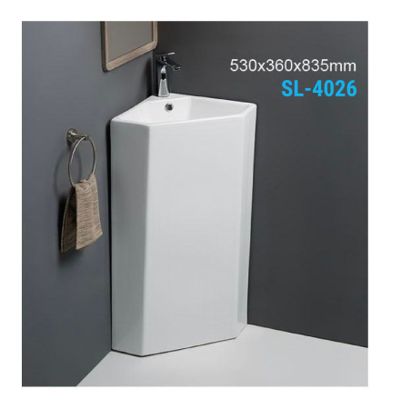 Напольная раковина угловая SantiLine SL-4026 53x36 фото