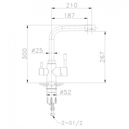 Смеситель для кухни кухни с фильтром для воды Lemark Expert LM5061S фото