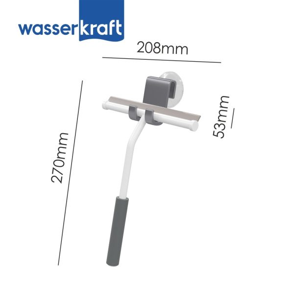 Скребок для душевой кабины WasserKRAFT K-211WHITE фото