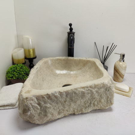 Накладная раковина из оникса Erozy BL EO-00756 (48*41*15см) фото