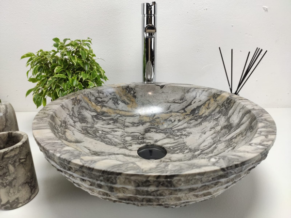 Накладная раковина из мрамора Bowl Doreng Marmo BM-00978 (45*45*15) фото