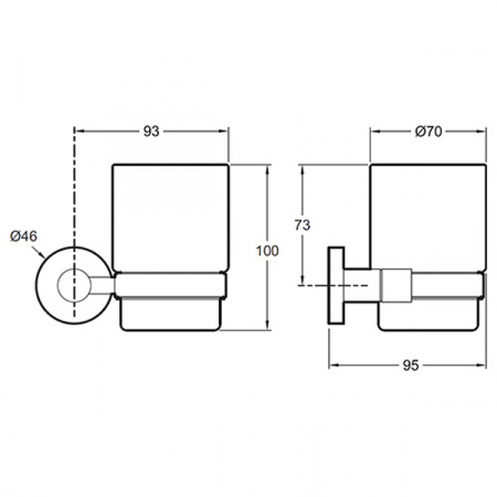 Стакан для зубных щеток Jacob Delafon Classique E77825-CP фото