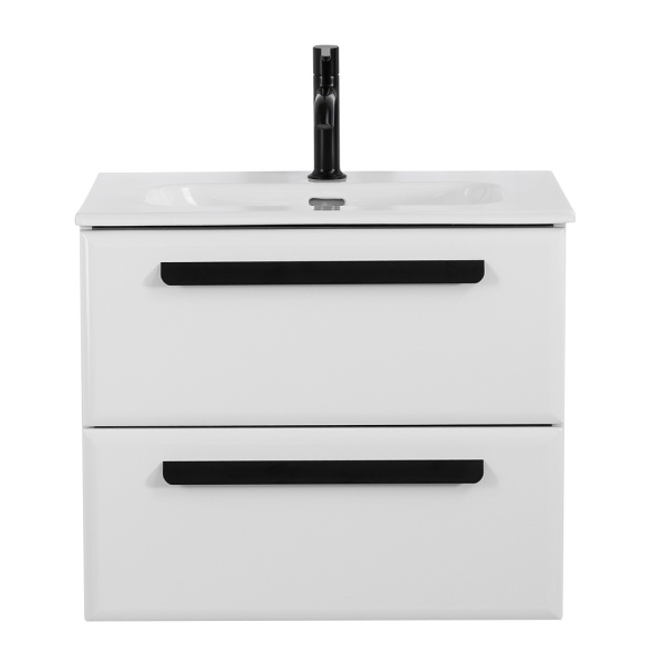 Тумба под раковину Cezares Eco 60 ECO-CER-N-600-2C-SO-BL 60 см, Bianco Lucido фото