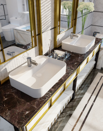 Раковина накладная AQUAme AQM5003 610x450x120 фото