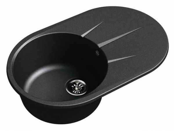 Мойка кухонная Ewigstein Rund R- 50F черный фото