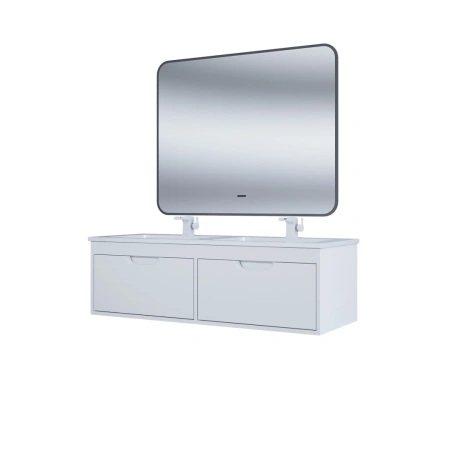 Тумба под двойную раковину Uperwood Modul 120 TModul120W белая фото