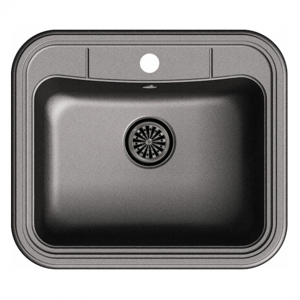 Мойка кухонная Ewigstein Antik A- 60 черный фото