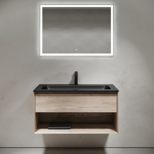 Тумба под раковину Sancos Marmi 1.0 MR1.0100EG дуб галифакс натуральный фото