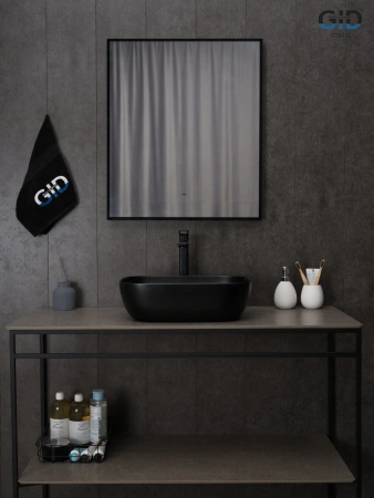 Накладная раковина GID Bm1333 53367 46x32 черная матовая фото