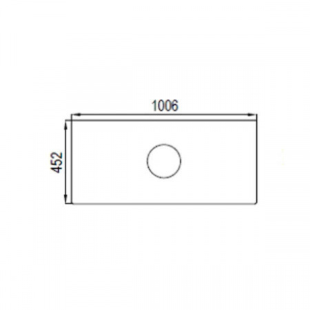 Столешница Акватон Брук 1A204805BC010 100 центр (20+60+20) фото