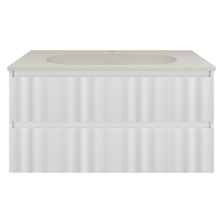 Тумба под раковину Vincea Welle 100 VMC-2WL100MW M.White Soft-touch фото
