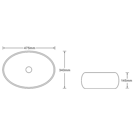 Накладная раковина SantiLine SL-7028 47x34 под мрамор фото