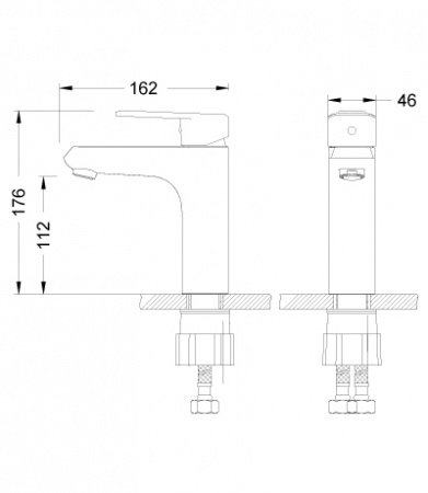 Смеситель для раковины Lemark Point LM0306C фото