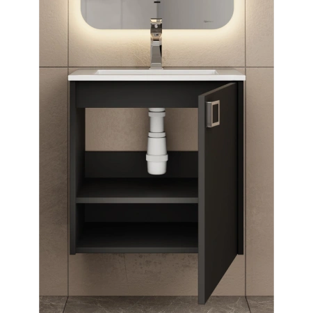 Тумба под раковину Uperwood Aurora TAurora50bm черная матовая фото