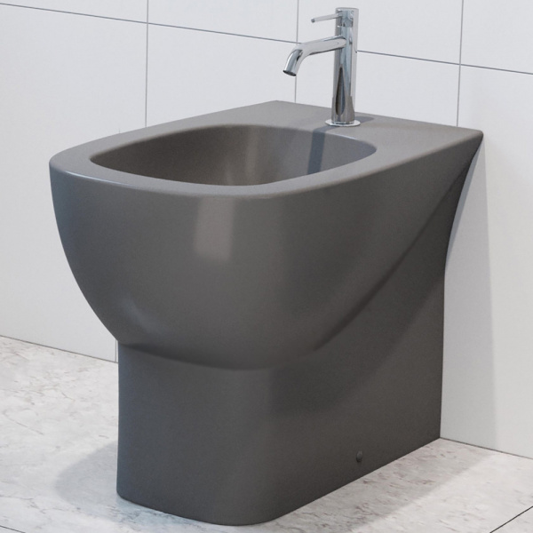 Биде напольное Sanita luxe Infinity INFSLBI25 серый матовый фото