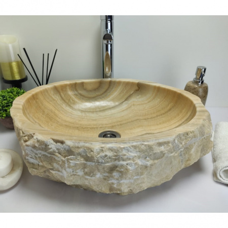 Накладная раковина из оникса Indo Erozy Sunset EO-00421 фото