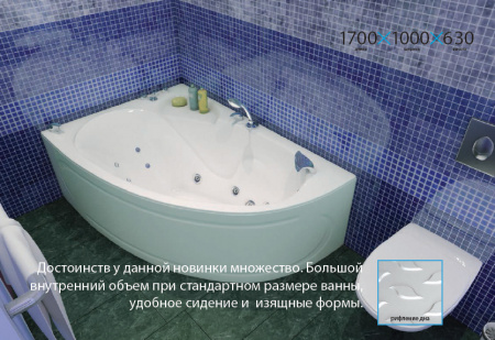 Акриловая ванна Triton Изабель 170х100 L фото