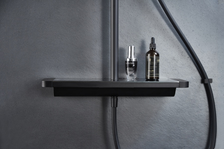 Душевая стойка с тропическим душем Savol SK-H3145H черная матовая фото