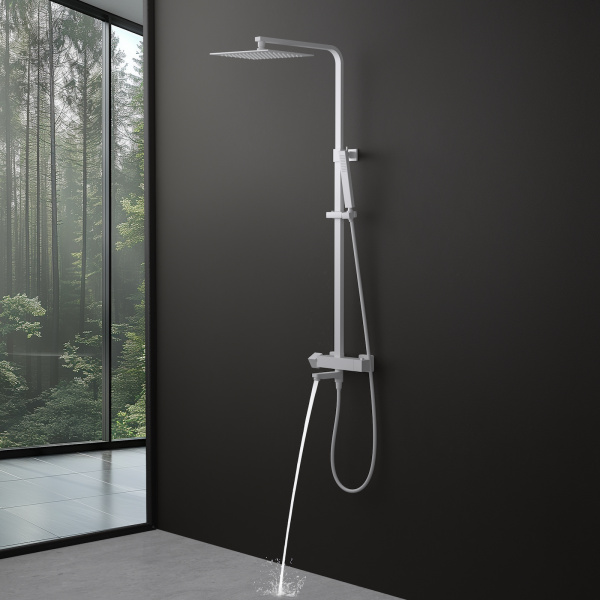 Душевая система с термостатом Timo Tetra-Thermo SX-0169/16 белая матовая фото