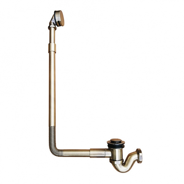 Слив-перелив для ванны Timo 8006/02 антик фото