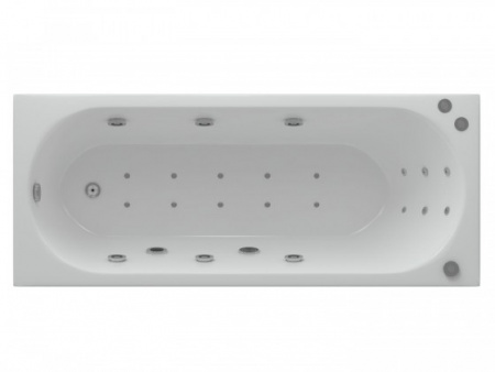 Акриловая ванна Aquatek Оберон без гидромассажа 170х70 с каркасом и экраном фото