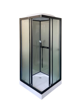Душевая кабина Parly Frost FQ811B 80x80 черная фото