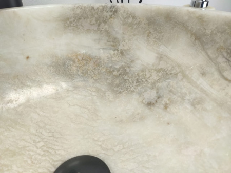 Накладная раковина из оникса Indo Bowl Yellow Medium TinLip BO-00511 фото