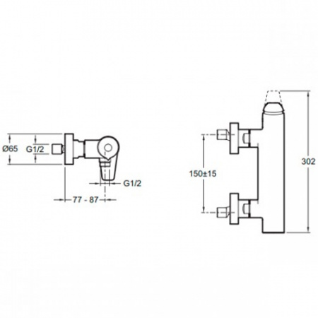 Смеситель для душа Jacob Delafon Avid E97368-CP фото