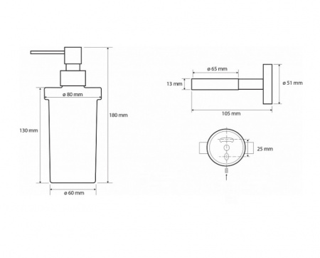 Дозатор для жидкого мыла Bemeta White 104109014 фото