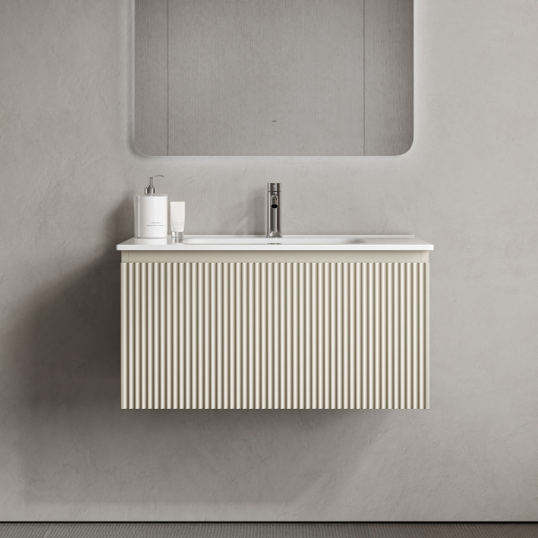 Тумба под раковину Sancos Snob R 1.0 SNR1.080CE Beige Soft фото