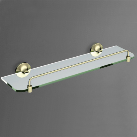 Полка стеклянная Art&Max Bohemia AM-E-4282-Br бронза фото