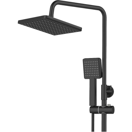 Душевая система Agger Brilliant A0394444 Черная матовая фото